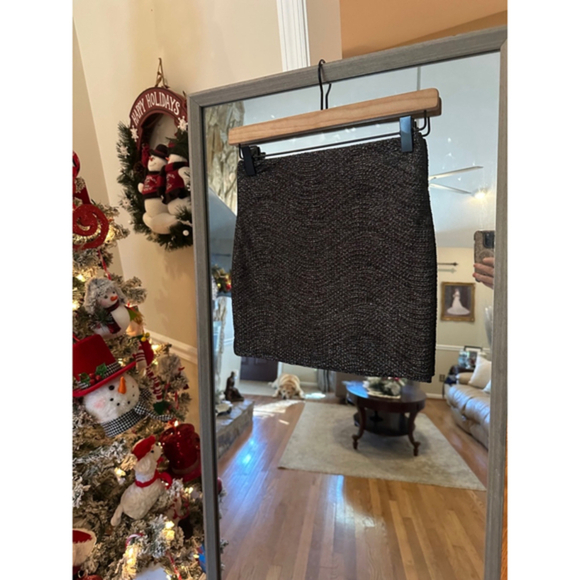 BCBG Generation  Women's Skirt XXS Black Silver‎ - Picture 3 of 9